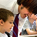 Photo of SUNY Plattsburgh student working in classroom